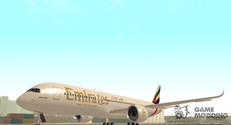 El Airbus A350-900 Emirates para GTA San Andreas