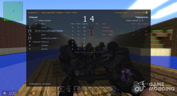 Scoreboard V1 for Counter-Strike Source