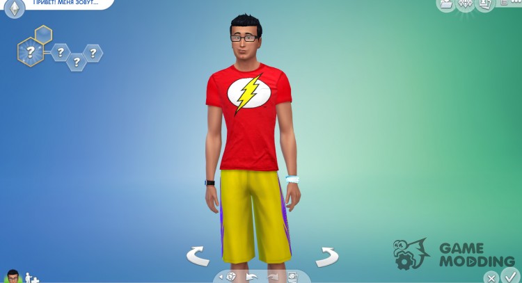 La Camiseta De Flash para Sims 4