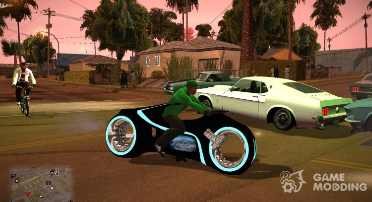 TRON Legacy Bike v2 with CLEO Summon для GTA San Andreas