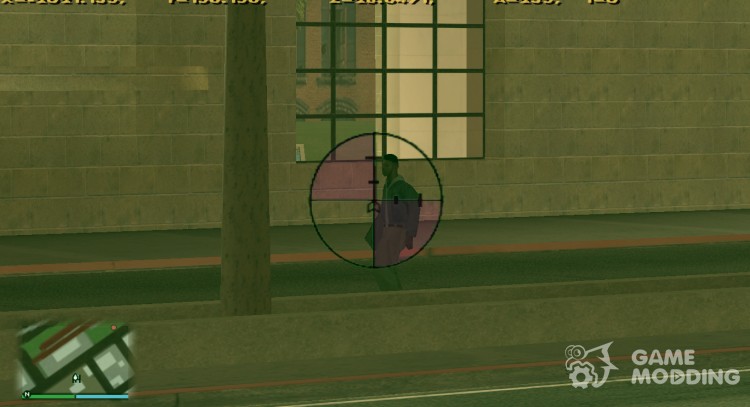 El nuevo sniper scope para GTA San Andreas