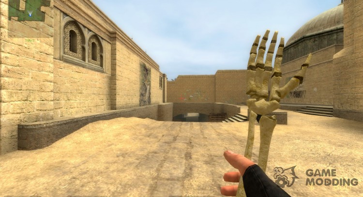 Рука скелета вместо ножа для Counter-Strike Source