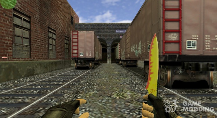Огненый cuchillo by Spray para Counter Strike 1.6