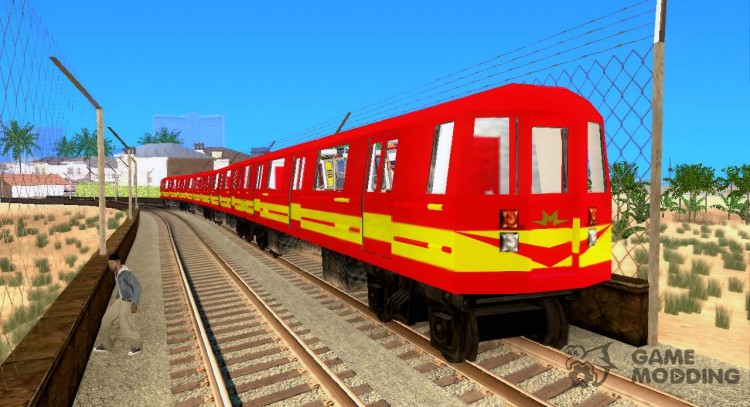 Liberty City Train Red Metro для GTA San Andreas