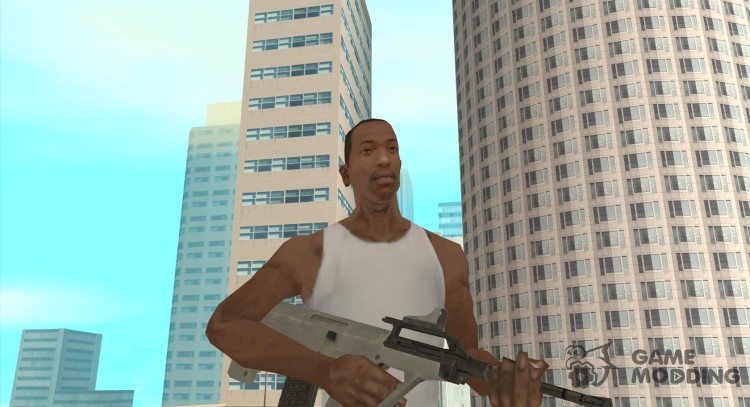 AUG HBAR with with gun for GTA San Andreas