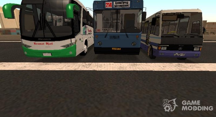 Collection of coaches and minibuses for GTA San Andreas