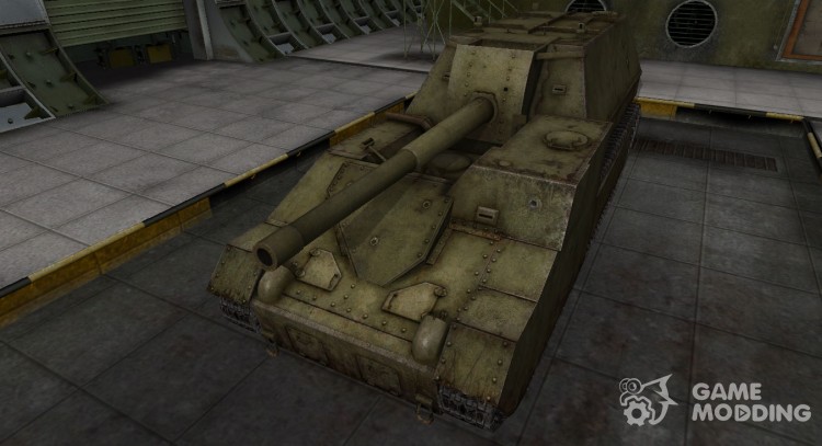 La piel de SU-14 en расскраске 4БО para World Of Tanks
