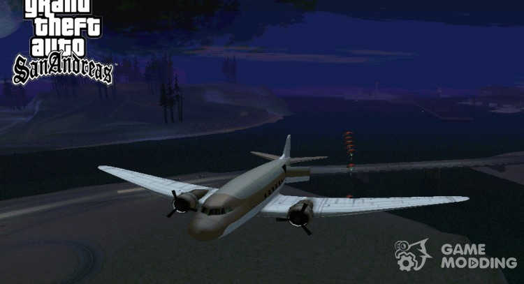 Возможность сбросить десант из самолёта NEVADA для GTA San Andreas