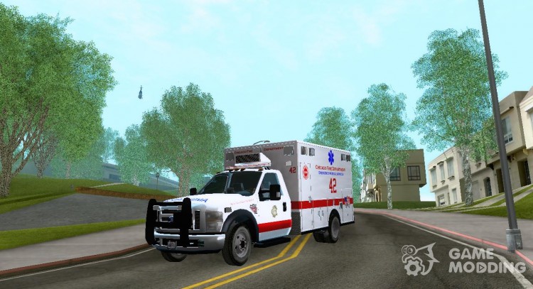 Ford F350 Super Duty Chicago Fire Department EMS para GTA San Andreas