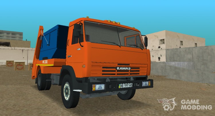 KAMAZ 54115 garbage truck for GTA Vice City