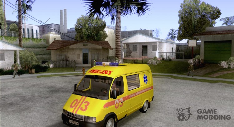 22172 ambulancia de GAS para GTA San Andreas