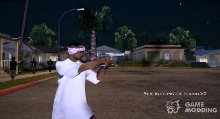 Realistic pistol sound V2 для GTA San Andreas