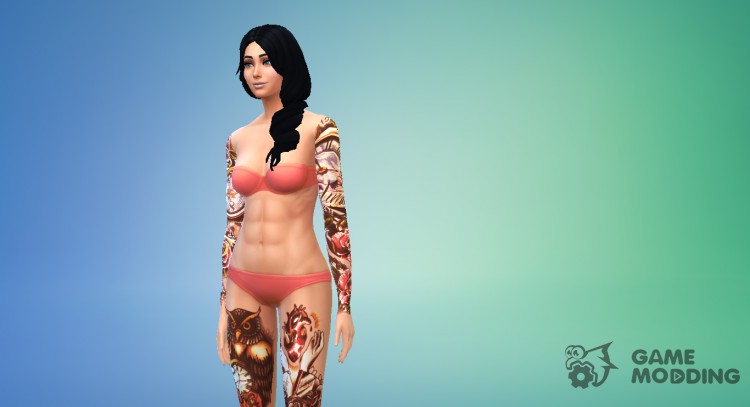 Tattoo Old School for Sims 4