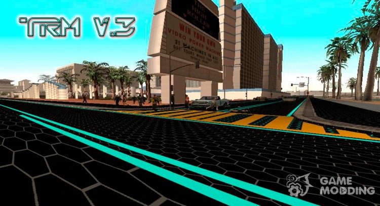 Tron Road Mod V.3 for GTA San Andreas