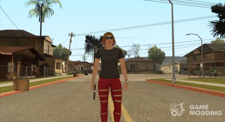 Dinero Sucio Girl (DLC GTA Online) para GTA San Andreas