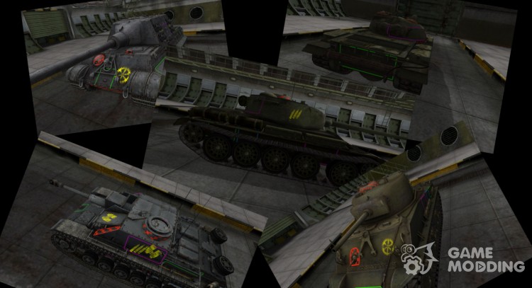 Hitzones Lemon96 de contorno para World Of Tanks