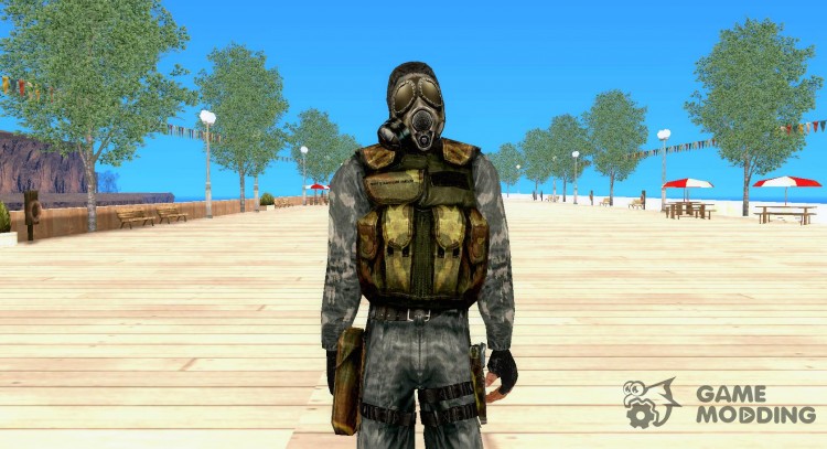 Stalker mercenary in the new kombeze for GTA San Andreas