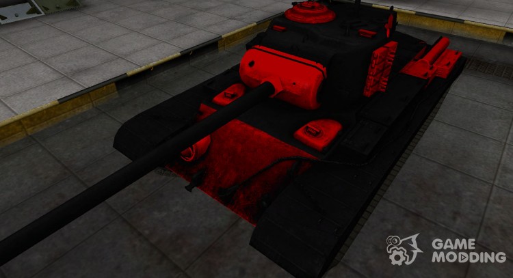 Черно-красные зоны пробития T32 для World Of Tanks