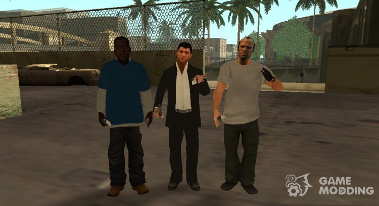 Characters from GTA 5 for GTA San Andreas