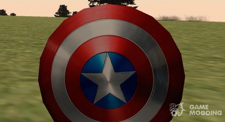 Captain America shield v2 para GTA San Andreas