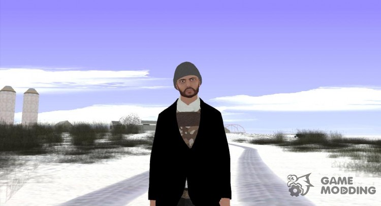 Skin GTA Online в шапке для GTA San Andreas