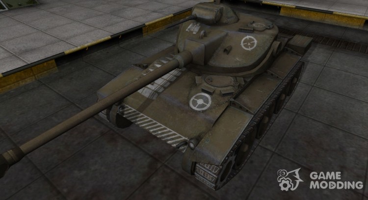 Зоны пробития контурные для T71 для World Of Tanks