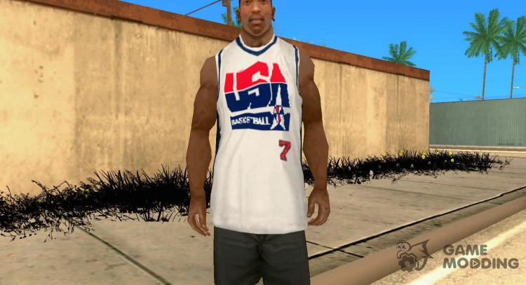 La forma de la selección de baloncesto de ee.uu. para GTA San Andreas