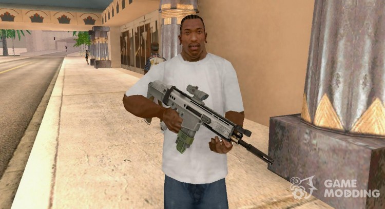 SCAR-H with ACOG Scope for GTA San Andreas