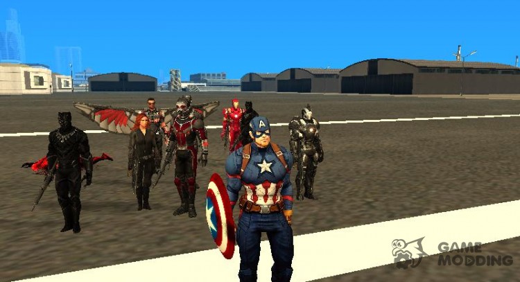 The first Avenger standoff for GTA San Andreas