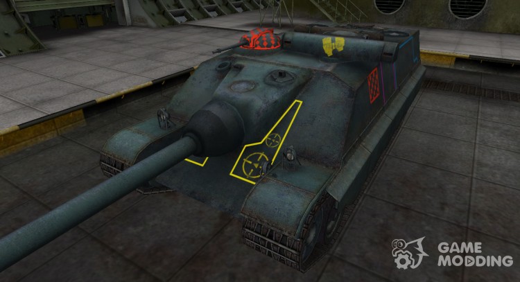 Контурные зоны пробития AMX-50 Foch (155) для World Of Tanks