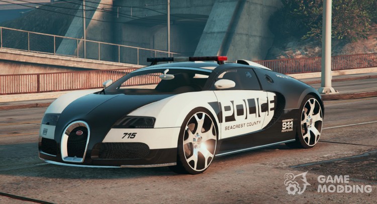 Bugatti Veyron - Police para GTA 5