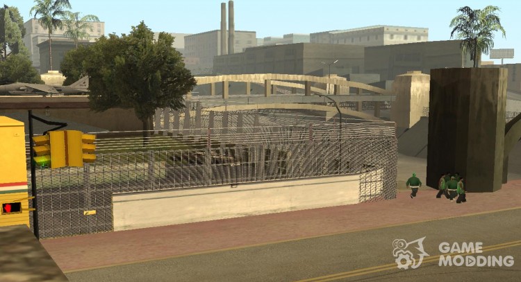 Забор вокруг гроув стрит для GTA San Andreas