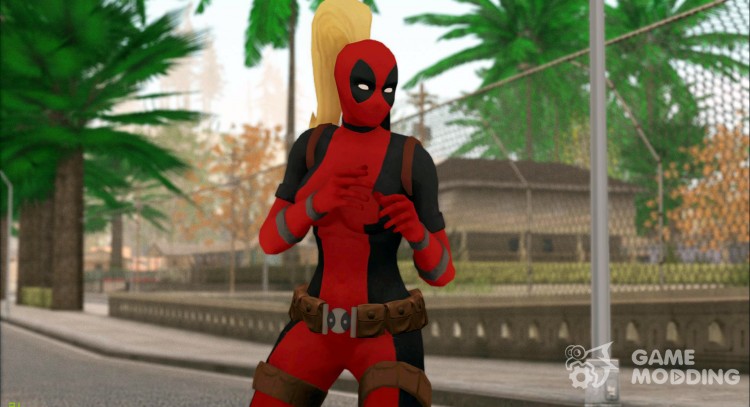 Marvel Heroes - Lady Deadpool para GTA San Andreas