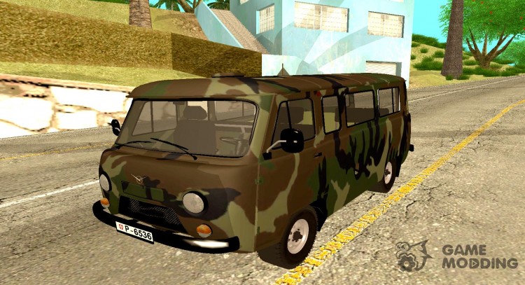 UAZ servio Military Vehicle para GTA San Andreas