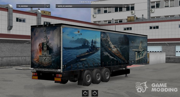 World of buques de guerra estadounidenses para Euro Truck Simulator 2