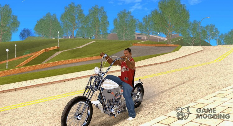 Harley-Davidson Sholvehead Chopper v2 para GTA San Andreas
