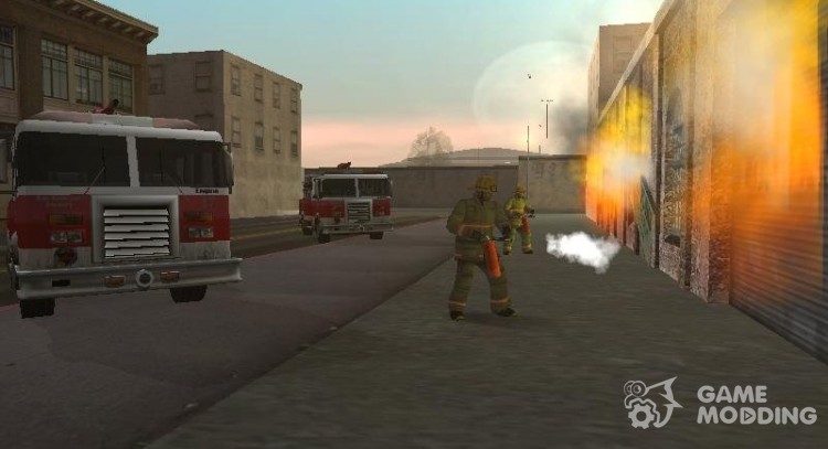 Пожар в Сан Фиерро [fire in San Fierro] для GTA San Andreas