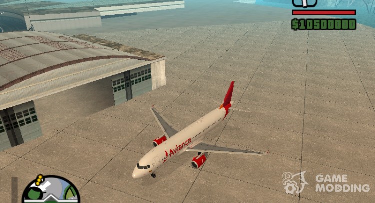 El Airbus A320 para GTA San Andreas