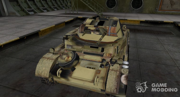 Casco de camuflaje Panzer II para World Of Tanks