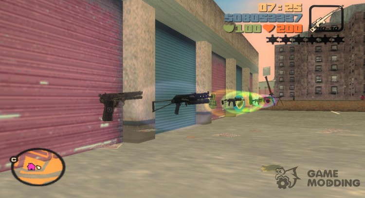 A set of Russian arms for GTA 3