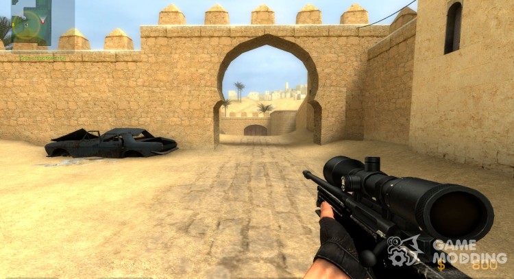 Simple Black AWP Recolor for Counter-Strike Source