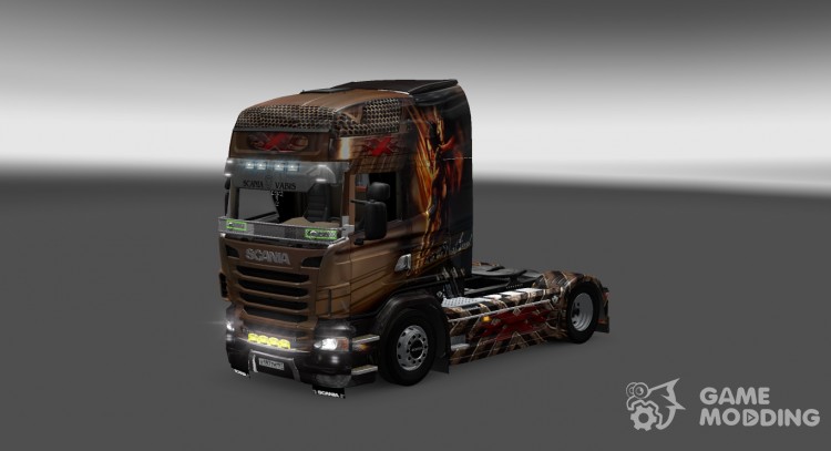 El skin de Big-X para Scania R para Euro Truck Simulator 2