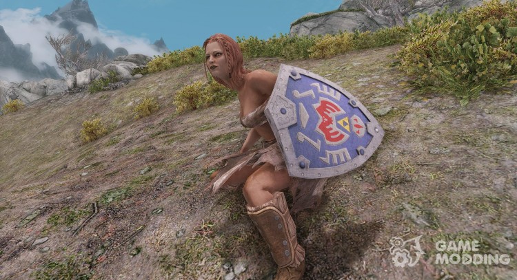 La leyenda de Zelda - Terminan el escudo de la para TES V: Skyrim