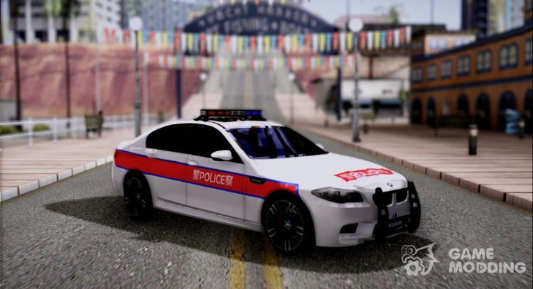 BMW M5 F10 Hongkong Police para GTA San Andreas