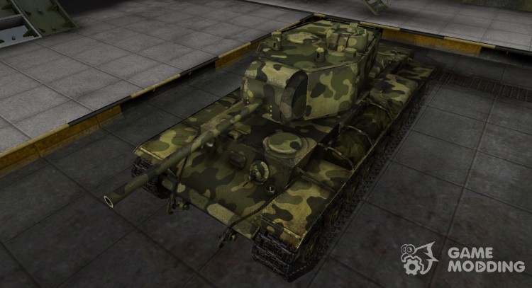 Скин для КВ-3 с камуфляжем для World Of Tanks