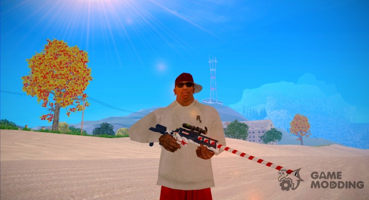 Новогоднее оружие из WarFace (By Babay) для GTA San Andreas