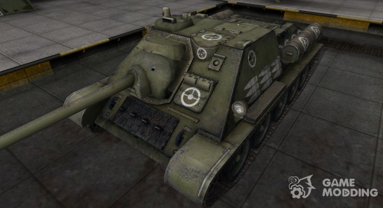 Breaking through the zone contour for the Su-85 for World Of Tanks