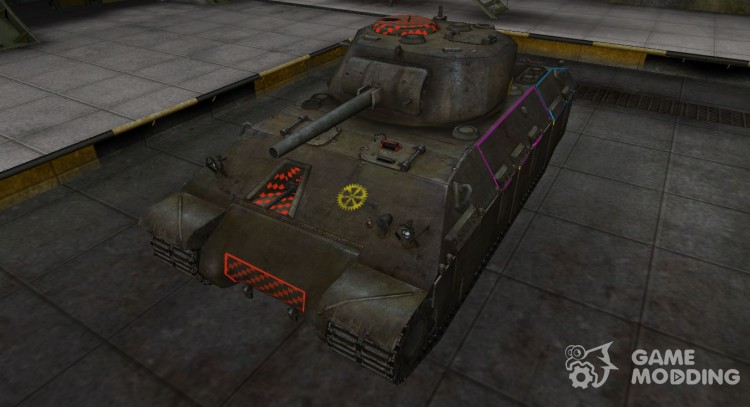 Contorno de la zona de ruptura T14 para World Of Tanks