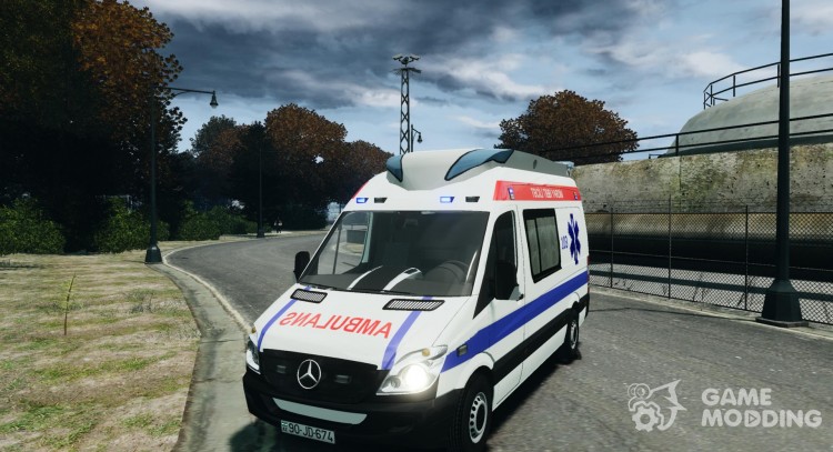 Mercedes-Benz Sprinter Azerbaijan Ambulance v 0.1 for GTA 4