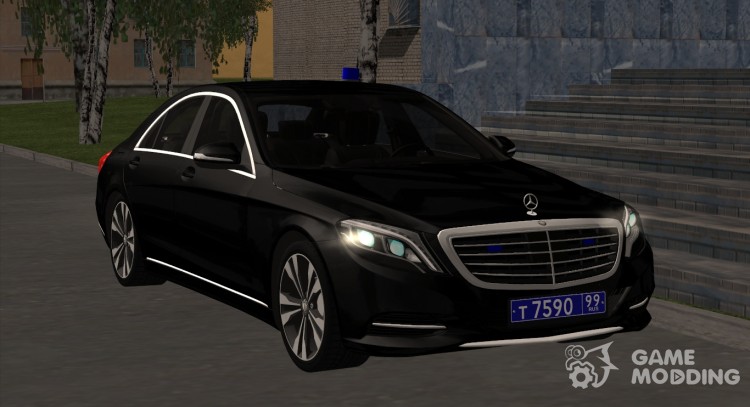 Mercedes-Benz s500 a police officer with the ruble for GTA San Andreas